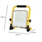 HLT LED Bouwlamp op accu | 50W | 6000K
