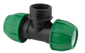 Tyleen koppeling | T-Stuk | 25 mm x 1" x 25 mm | Knel x binnendraad