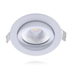 EcoDim ED-10022 Led inbouwspot kleine inbouwdiepte IP54 dim to warm, rond, wit, 75mm
