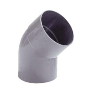 PVC Bocht 100 mm 45° Mof/spie grijs HWA
