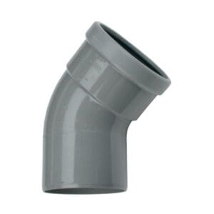 PVC | Bocht 45° | Spie-Mof | 110 mm | Manchet | SN8