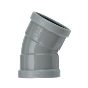 Wavin | PVC | Bocht 30° | 2 x Mof | 125 mm | Manchet | SN4