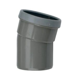 Wavin | PVC  | Bocht 15° | Spie-Mof | 125 mm | Manchet | SN4