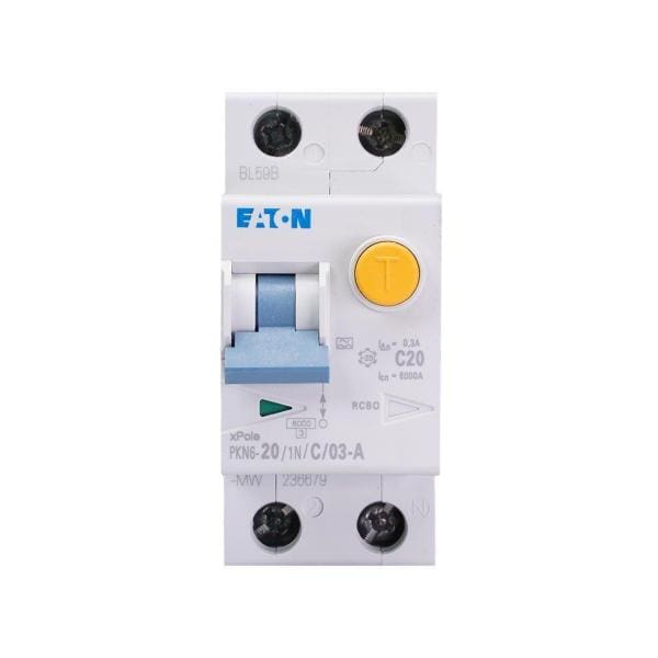 Aardlekautomaat 1P+N 20A/300mA C-Kar - Afbeelding 3