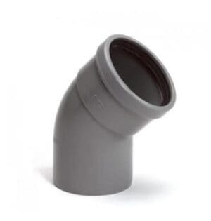Wavin | PVC | Bocht 45° | Spie-Mof | 125 mm | Manchet | SN4