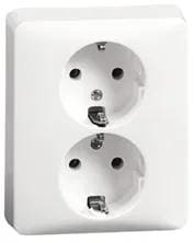 PEHA inbouw 2 voudig WCD + RA Kleur wit