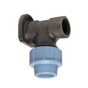 Tyleen koppeling | Muurplaat 90° | 32 mm x 1" | Knel x binnendraad