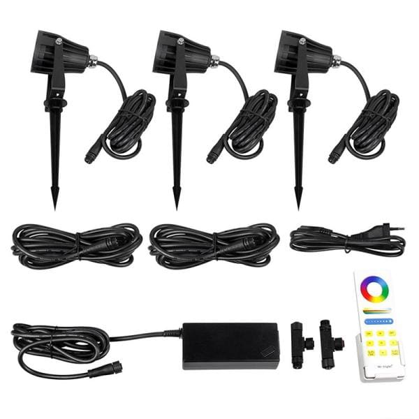 Set Tuinspot met grondpen zwart | 24 Volt | 6 W | RGB + CCT - Afbeelding 6