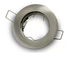 Spot | Geborsteld chroom | Rond | GU10