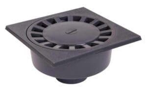 PVC afvoerput met rond rooster 200 x 200 cm