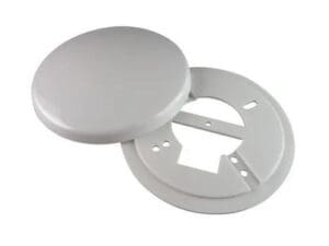 Sierafdekplaat Rond 2-Delig Wit 125 mm