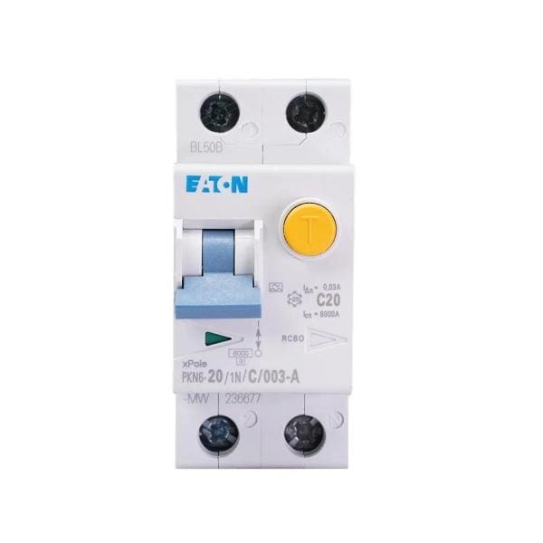 Aardlekautomaat 1P+N 20A/30mA C-kar - Afbeelding 3