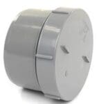 PVC Eindstuk + Schroefdeksel 110 mm lijm