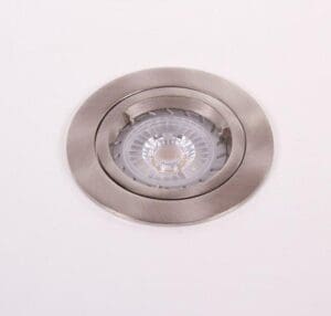 Robus armatuur | Geborsteld chroom | Kantelbaar | GU10