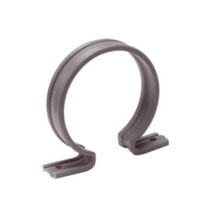 PVC zadel / omega grijs 40 mm.