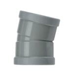 Wavin | PVC  | Bocht 15° | 2 x Mof | 110 mm | Manchet | SN8