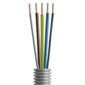 Flexpijp 20mm + VD 5x2,5mm2 50m