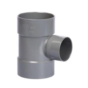 PVC T-Stuk 110x75x110 mm 90° 3 x mof lijm