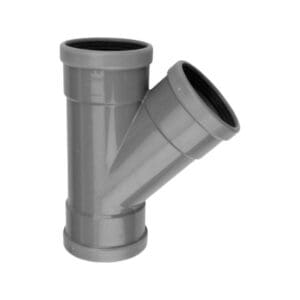 PVC  | T-Stuk 45°  | 3 x Mof | 160 mm | Manchet | SN4
