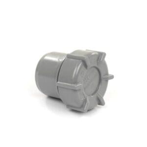 PVC eindstuk 40 mm. schroefdeksel