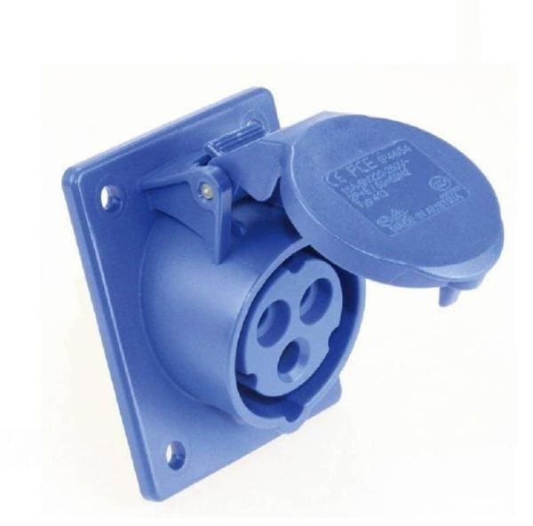 CEE Inbouw WCD 16A 3 Polig Schuin Bus