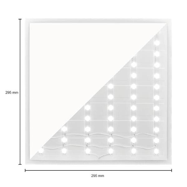 Back-Lit Led paneel 30x30 cm 15 W cct switch - Afbeelding 7