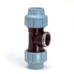 Tyleen koppeling | T-Stuk | 50 mm x 1¼" x 50 mm | Knel x binnendraad