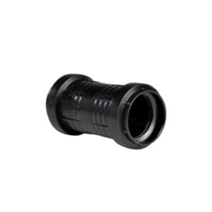 PP steek / overschuifmof 32 mm. zwart