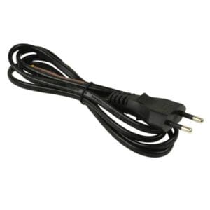 Aansluitsnoer met stekker zwart 2x0.75mm 3M