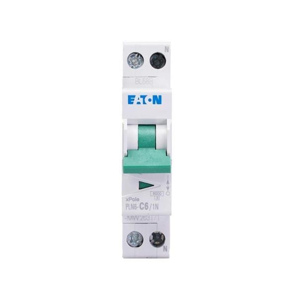 Eaton installatieautomaat 1-polig+nul 6A C-kar - Afbeelding 3