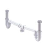 Mcalpine dubbel sifoncombi 1½" kunststof, wit