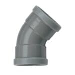 Wavin | PVC  | Bocht 45° | 2 x Mof | 160 mm | Manchet | SN4