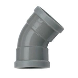 Wavin | PVC  | Bocht 45° | 2 x Mof | 160 mm | Manchet | SN4