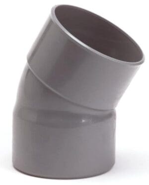 Nicoll | PVC | Bocht 30° | 2 x Mof | 110 mm | Lijm | Grijs