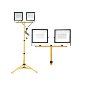 Dubbele LED floodlight op statief | 2x 50W | 4500K