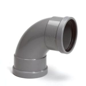 Wavin | PVC | Bocht 88° | 2 x Mof | 125 mm | Manchet | SN4