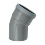 Wavin | PVC  | Bocht 30° | Spie-Mof | 125 mm | Manchet | SN4