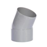 PVC Bocht 100 mm 22° Mof/spie grijs HWA