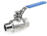 RVS Kogelkraan, 2-Delig 3/4'' binnen/buitendraad
