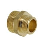 Messing verloopnippel ¼" x 1/8" buitendraad