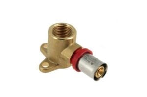 Alu-pers muurplaat bi. dr. 16 x 1/2'' 35 mm