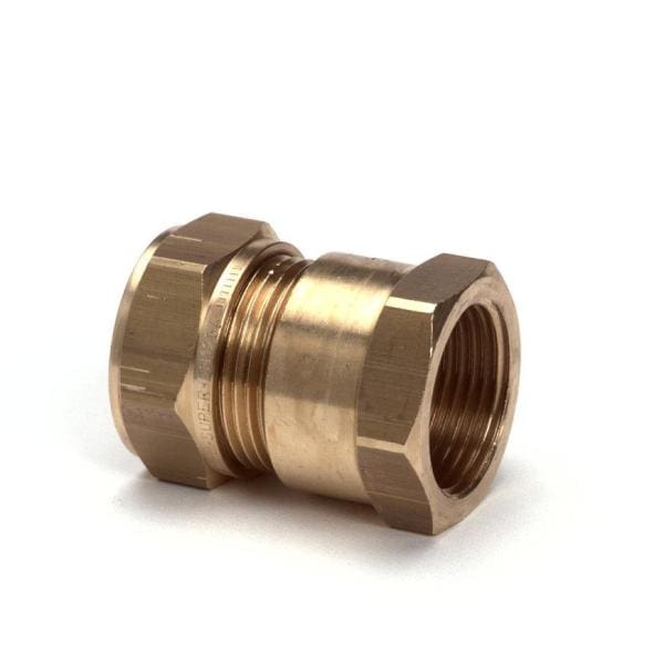 Messing Schroefbus ½" x 22 mm binnendr. x knel - Afbeelding 3