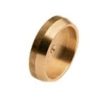 Messing afsluitkap knelkoppeling 28 mm