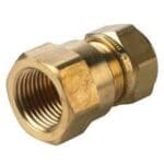 Messing Schroefbus 3/8''x 15 mm Binnendr. x knel