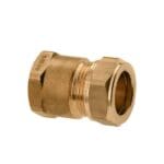 Messing Schroefbus ½" x 22 mm binnendr. x knel