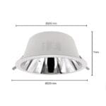 Led Downlight 20 W CCT Switch Ø200 Wit
