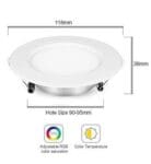 Led Downlight 5,6 W RGB+CCT Switch Ø118 Wit