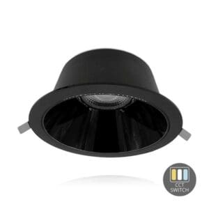 Led Downlight 20 W CCT Switch Ø200 Zwart