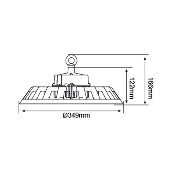 Led UFO High bay 240 Watt Kleur 6000K - Afbeelding 7