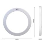 Led Downlight 10-15-18 W 4000K Wit Opbouw met dag nacht sensor